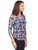 Blusa Cuello Redondo, Manga 3/4, Estampada