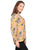 Blusa Cuello V, Manga 3/4 , Estampada