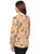 Blusa Cuello V, Manga 3/4 , Estampada