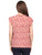 Blusa Cuello Redondo Con Amarre,  Sin Manga,Estampada